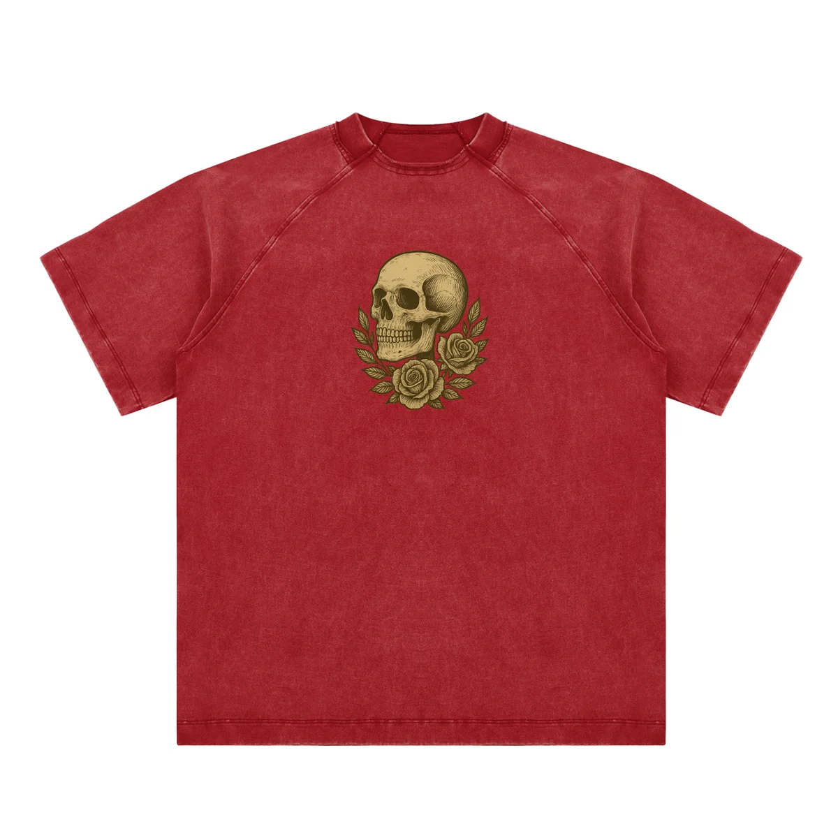 Morte Amor – Limited Edition Skull Graphic T-Shirt for Men | Gothic Vintage Streetwear - AIDAN REN product image